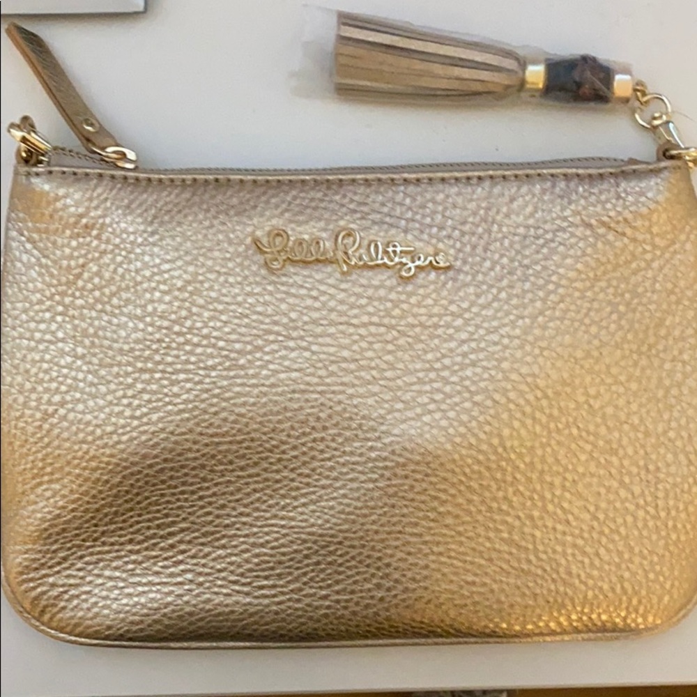 Gold Lilly Pulitzer cross body